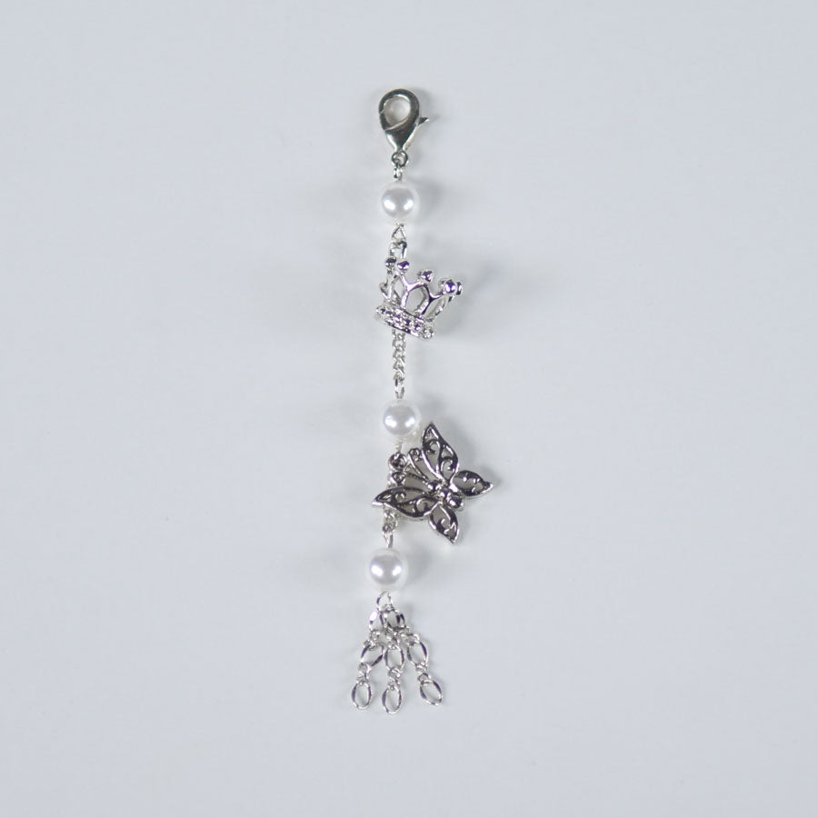 Crown and Butterfly Pearl Maccessory