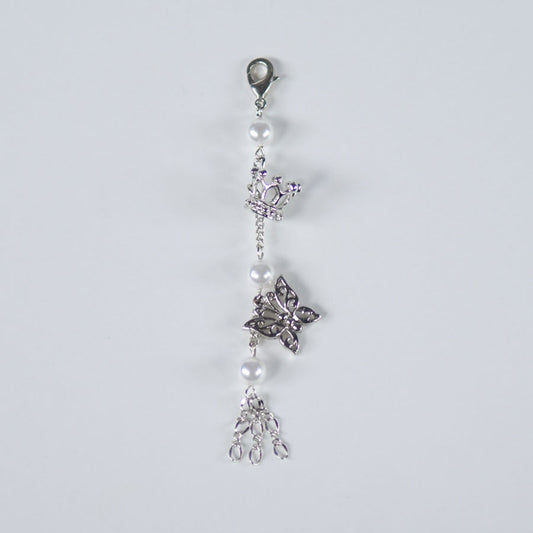 Crown and Butterfly Pearl Maccessory