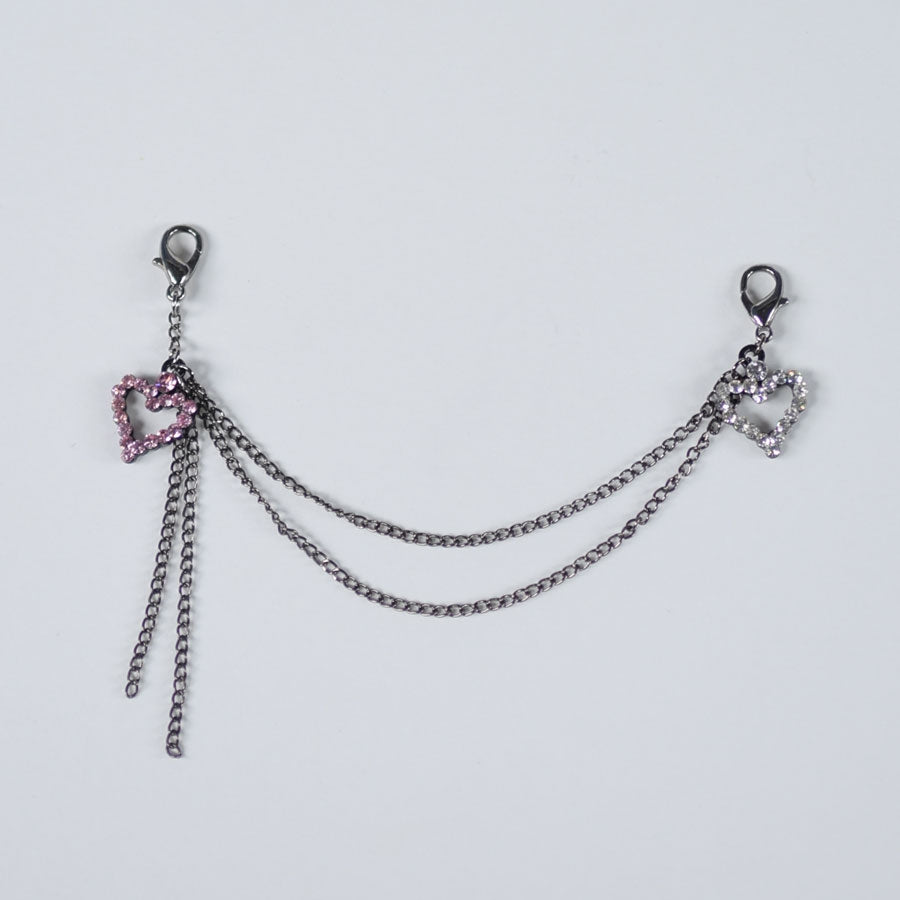 Double Heart Chain Maccessory