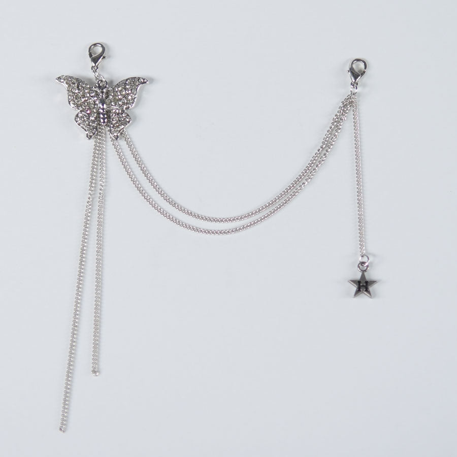 Butterfly and H star Long chain Maccessory