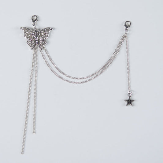 Butterfly and H star Long chain Maccessory