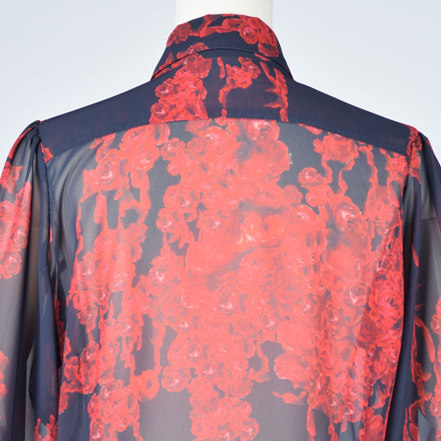 Bloody Rose Long Dress Blouse
