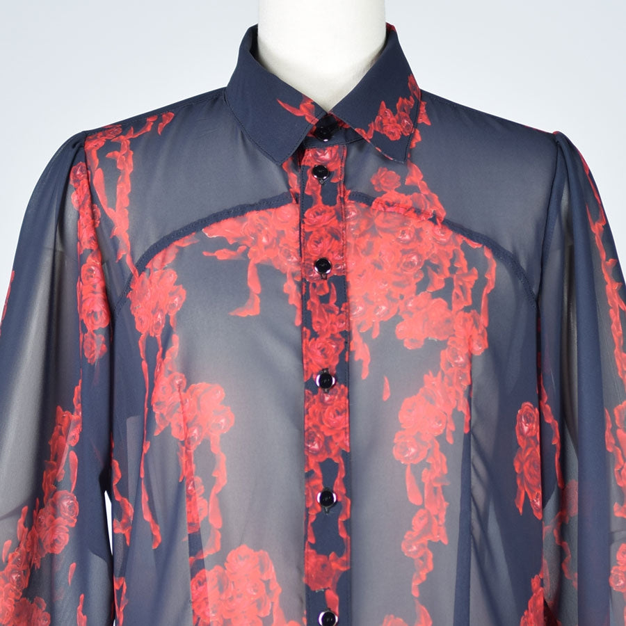 Bloody Rose Long Dress Blouse