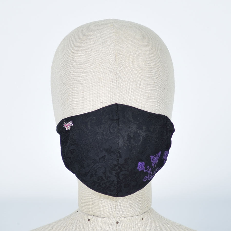 Butterfly and Rose Mask Wear / M