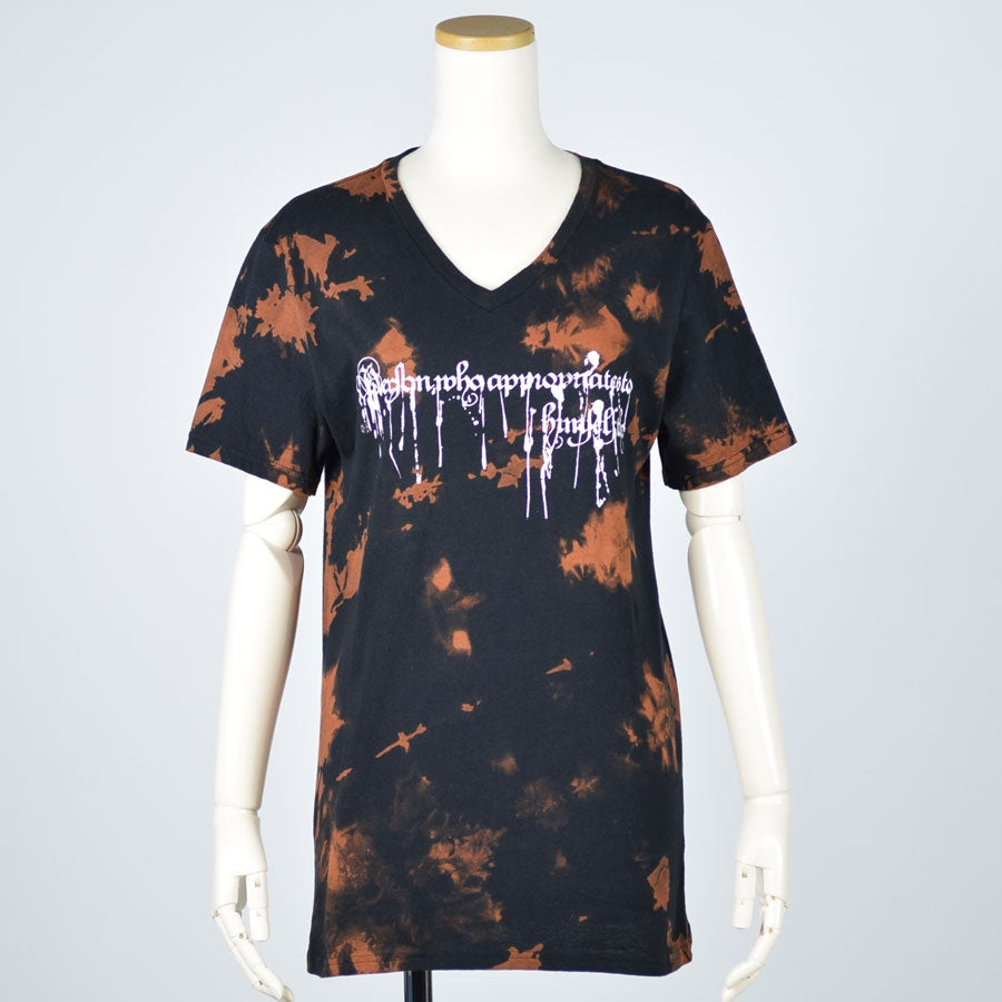 漂白v-neck t-sh