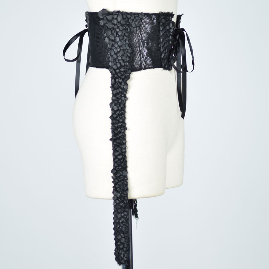 DRAGON LEATHER SNAKE SKIN CORSET