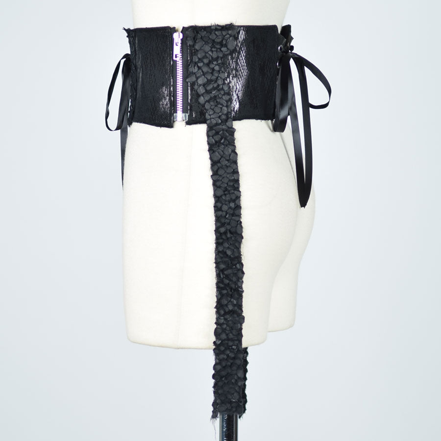 DRAGON LEATHER SNAKE SKIN CORSET