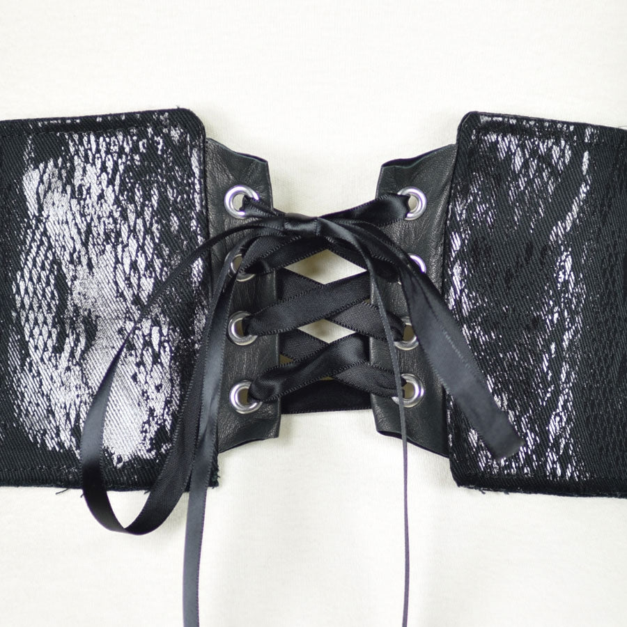 DRAGON LEATHER SNAKE SKIN CORSET