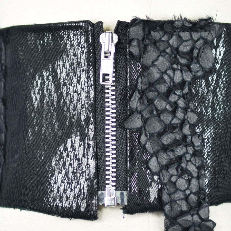 DRAGON LEATHER SNAKE SKIN CORSET
