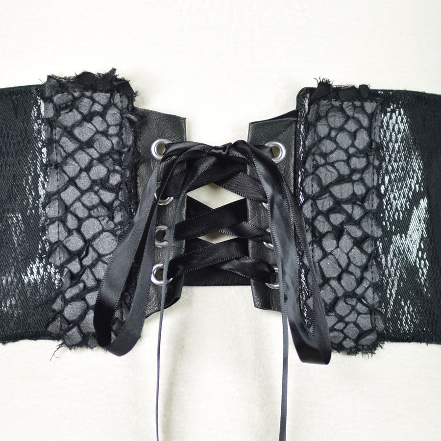 DRAGON LEATHER SNAKE SKIN CORSET