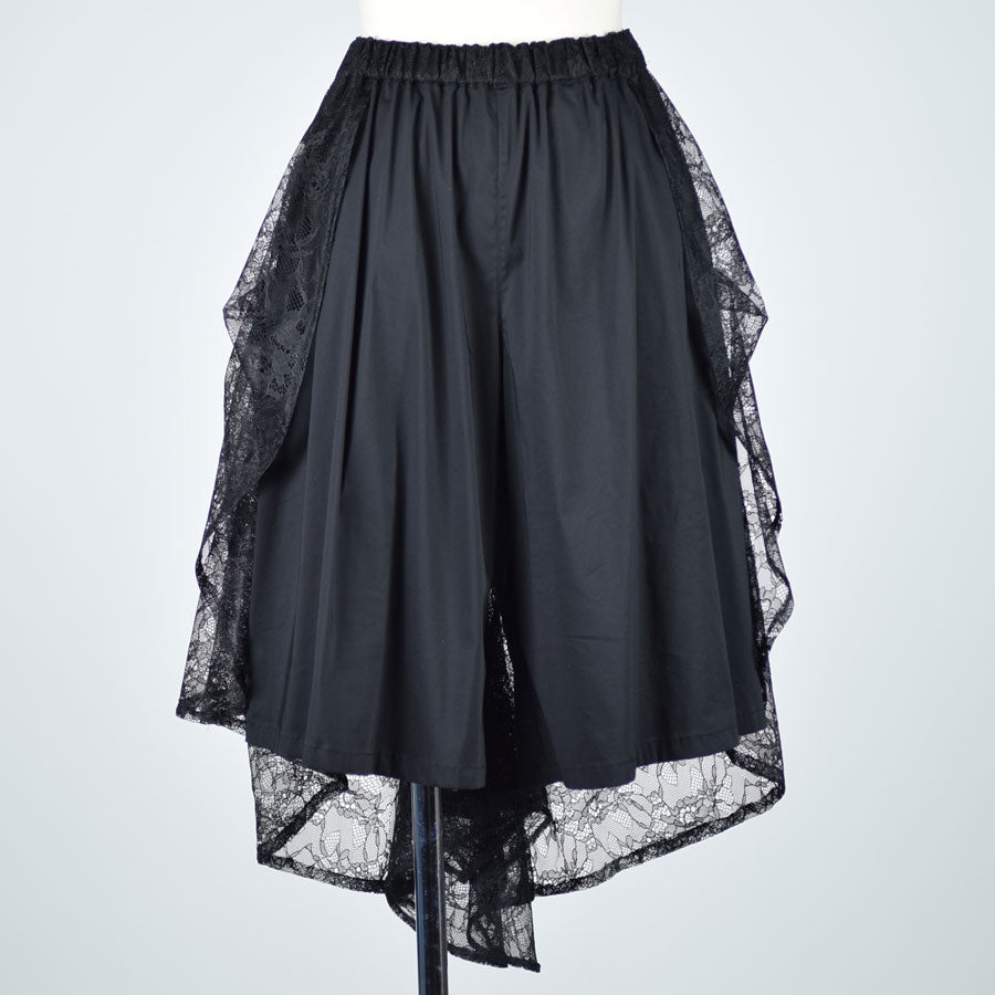 Bustle Train Lace Wide Pants