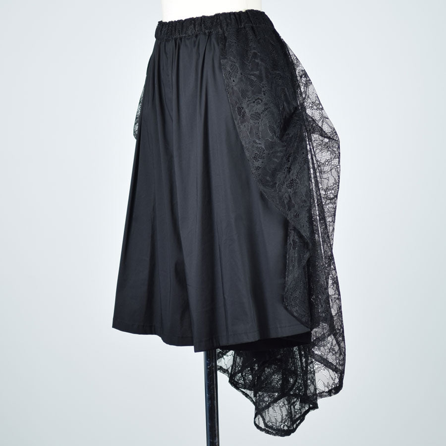 Bustle Train Lace Wide Pants