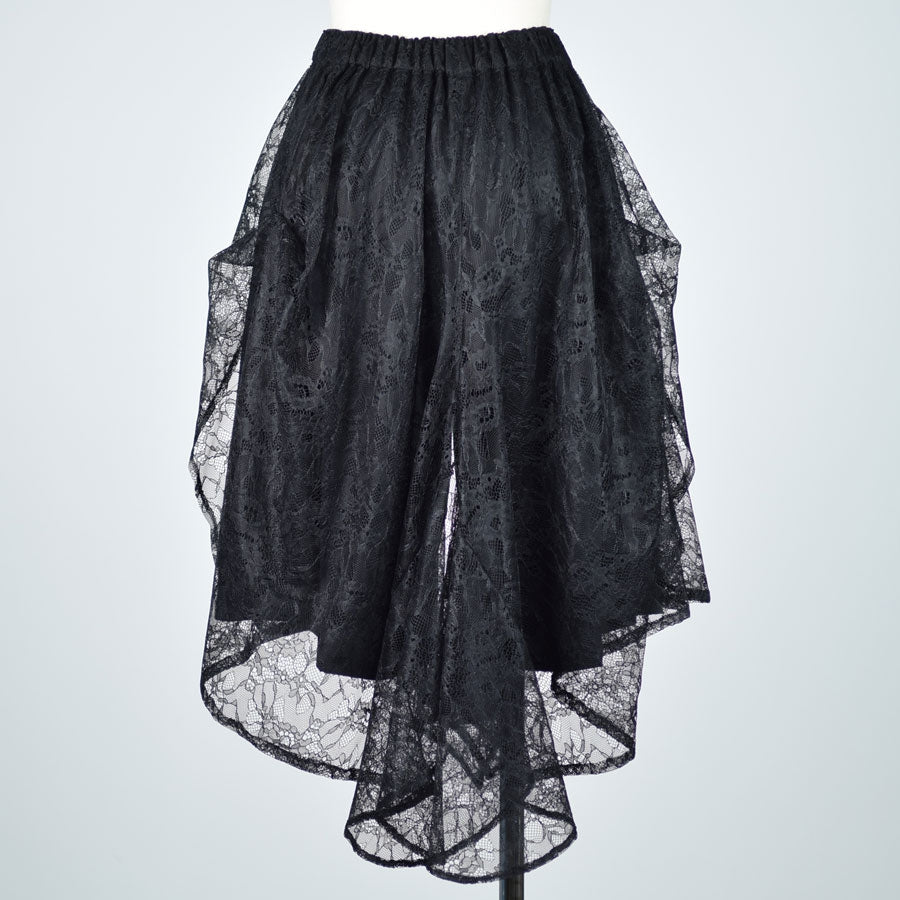 Bustle Train Lace Wide Pants