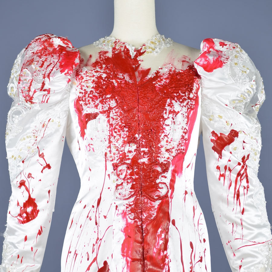 Bloody Mermaid Long Train Wedding Dress