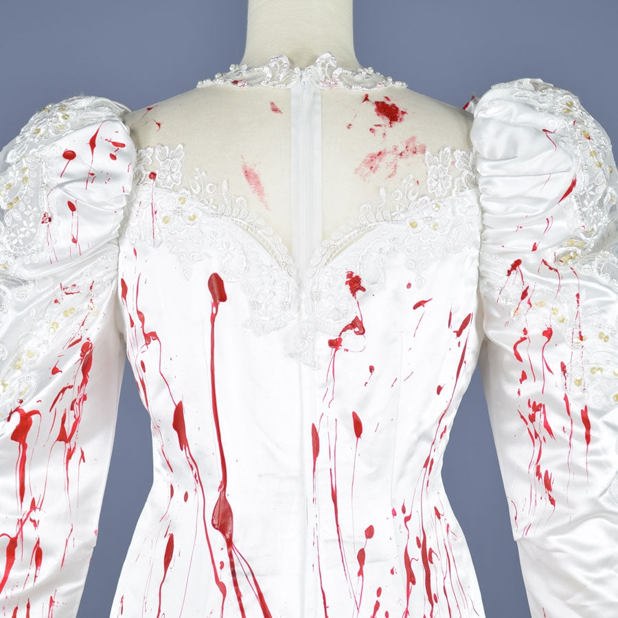 Bloody Mermaid Long Train Wedding Dress