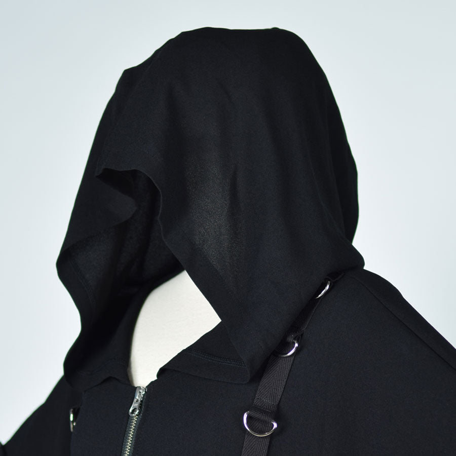 Cross poncho hoodie