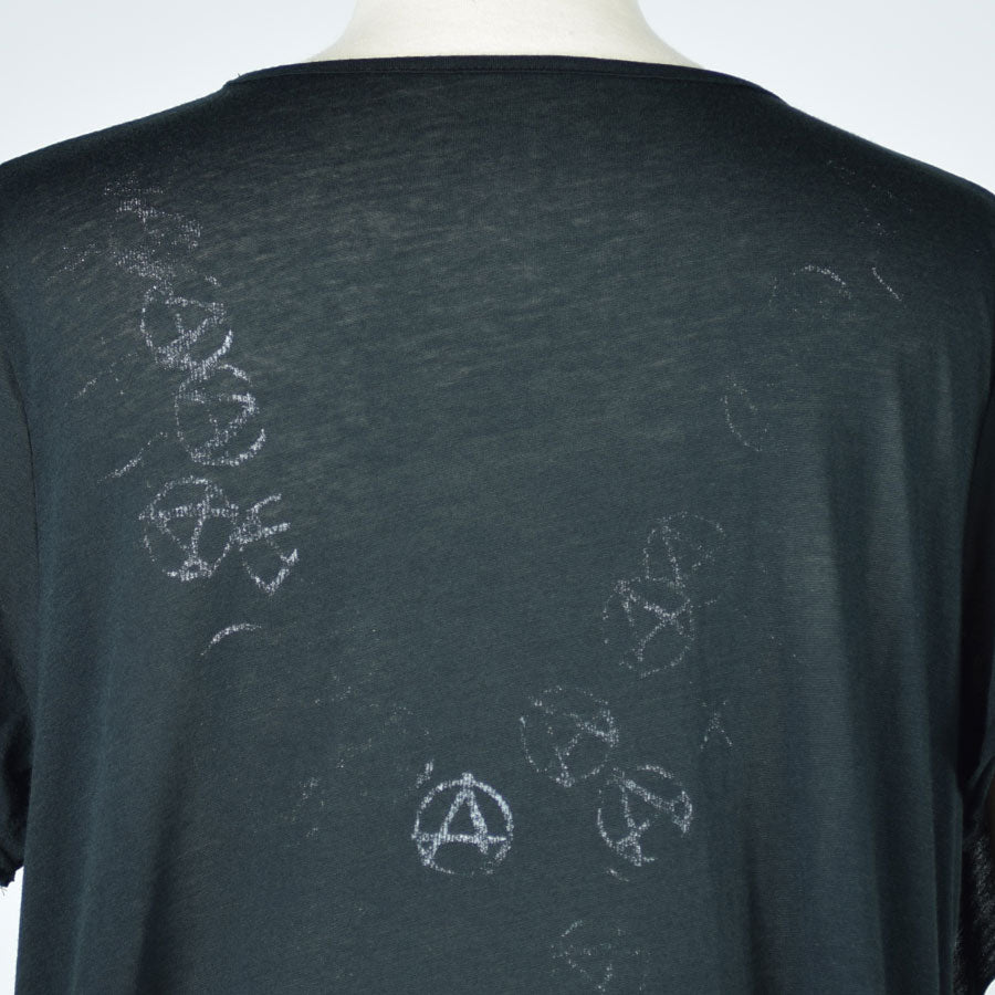Anarchy Mark Drape V-neck TOPS