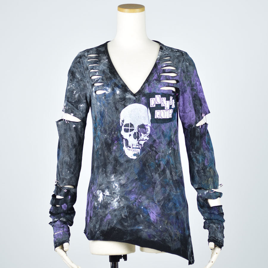 Slash paint skull t-sh