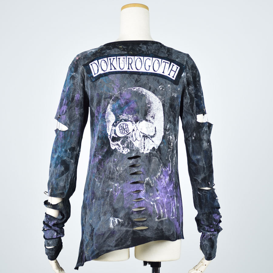 Slash paint skull t-sh