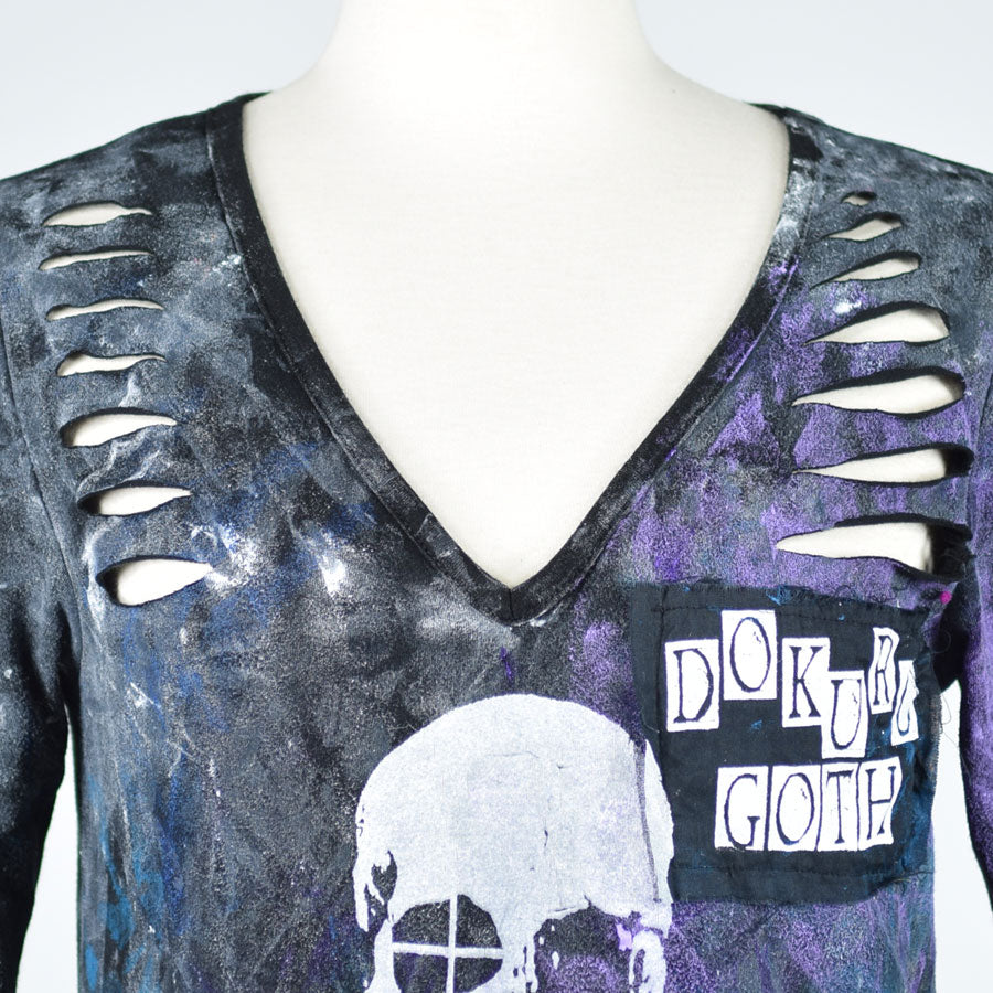 Slash paint skull t-sh