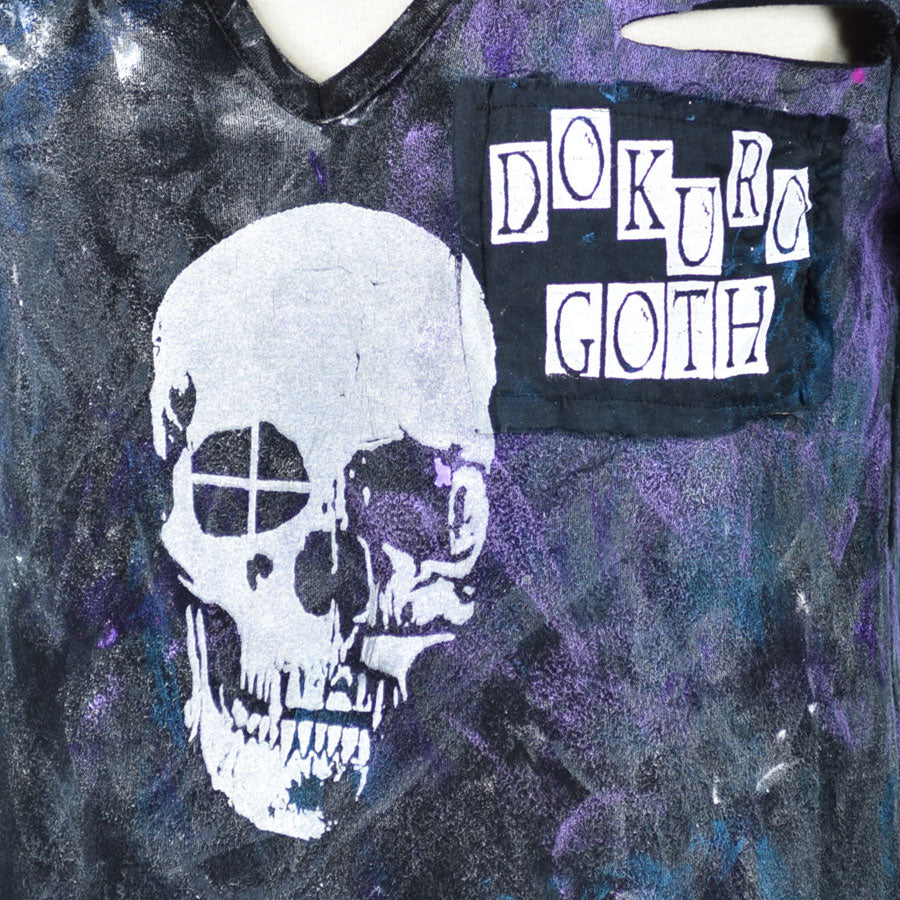 Slash paint skull t-sh