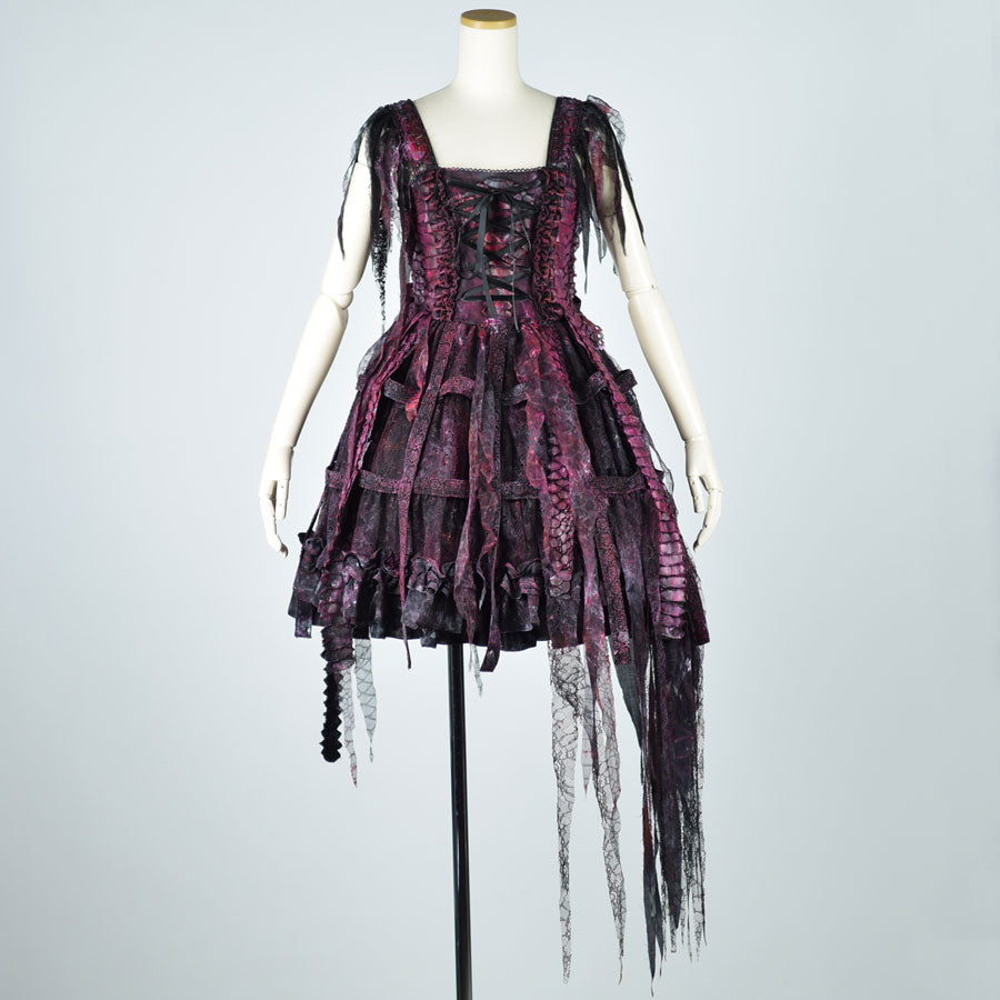 Dragon Scale Bird Cage Devil Dress (2sizes)