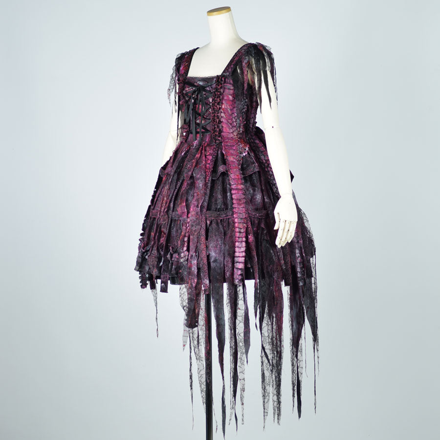 Dragon Scale Bird Cage Devil Dress (2sizes)