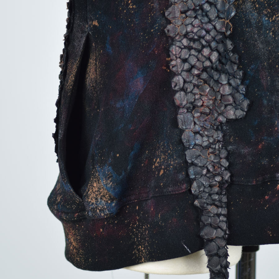 Dragon leather paint blouson