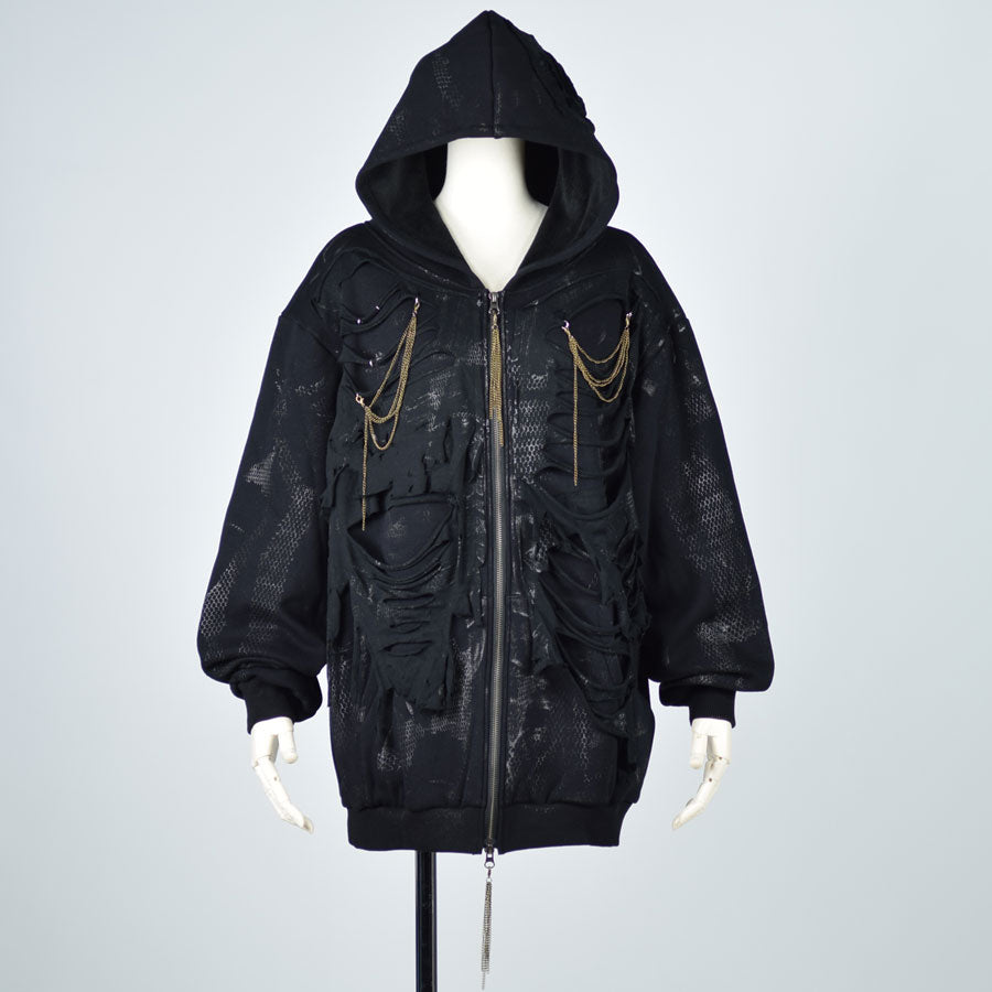 Snake damage hoodie