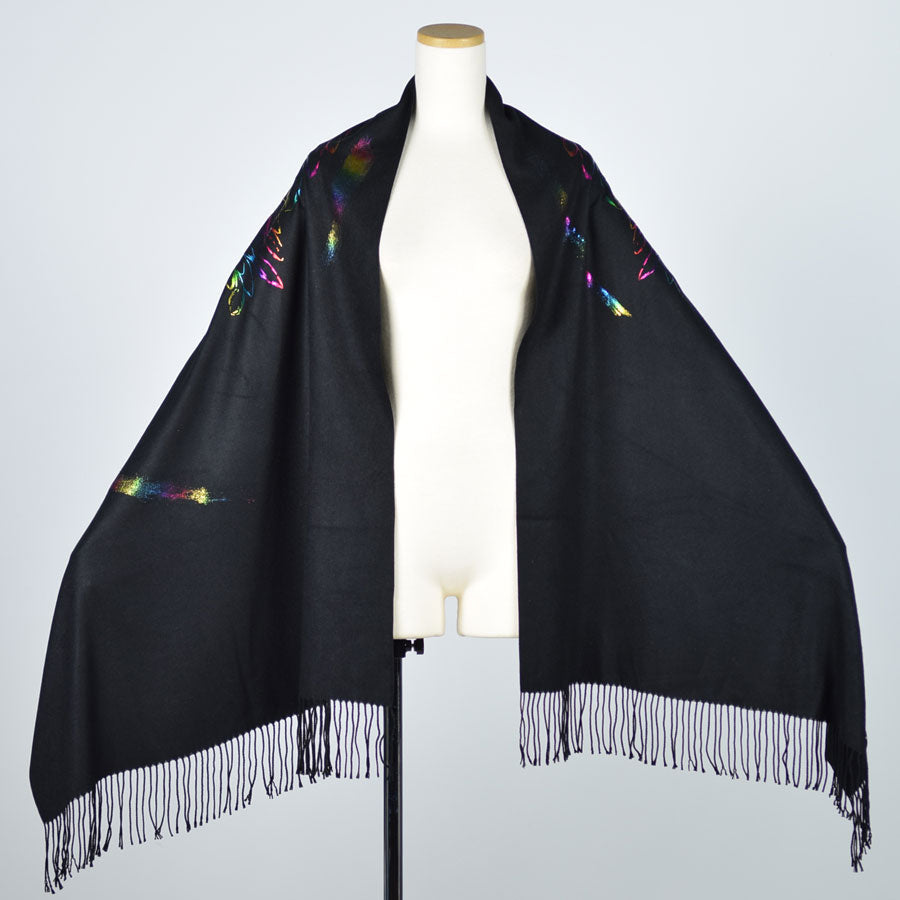 Angel wings crash Rainbow stole