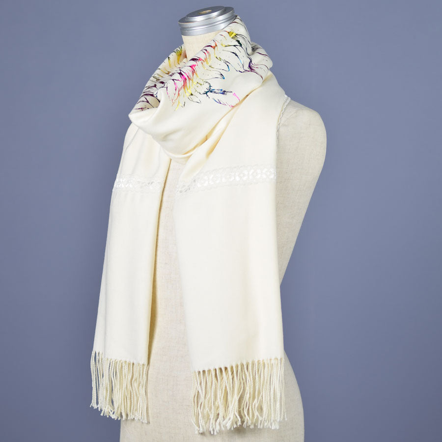Angel wings Lace tape Rainbow stole