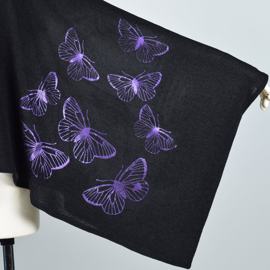 KIMONO High neck butterfly knit