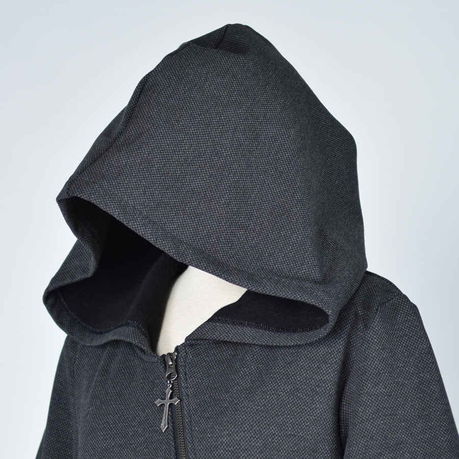 Asymmetric Long Hoodie / M