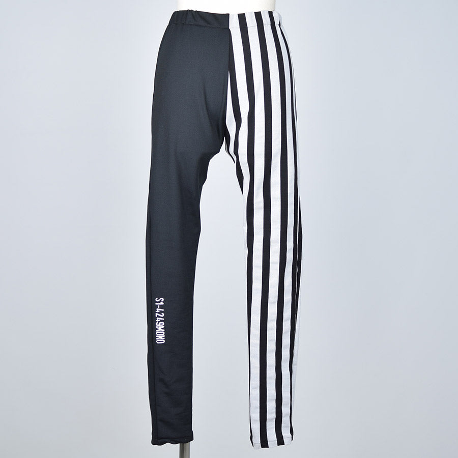 Half Striped Leggings