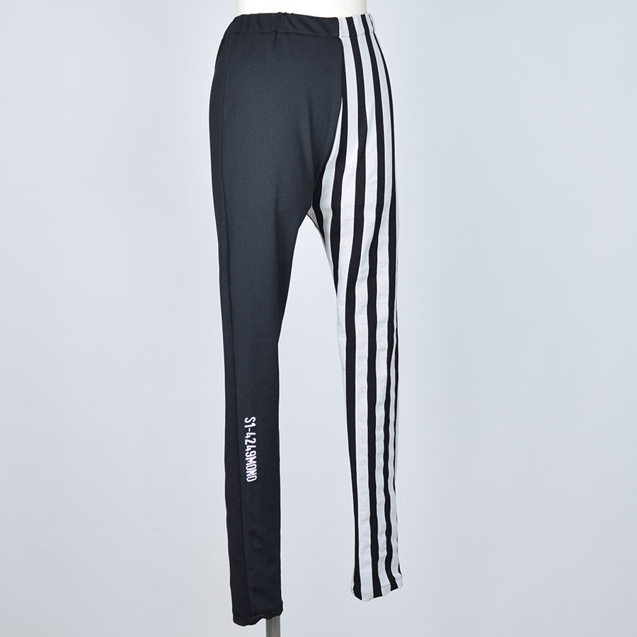 Half Striped Leggings
