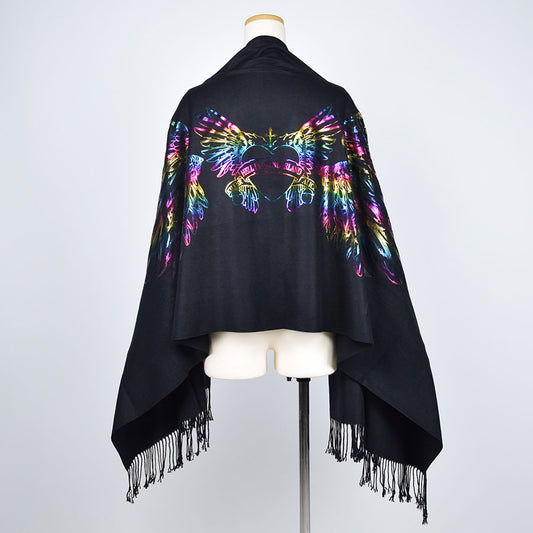 Angel Wings Rainbow Stole