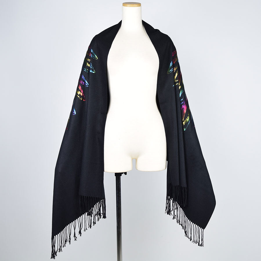 Angel Wings Rainbow Stole