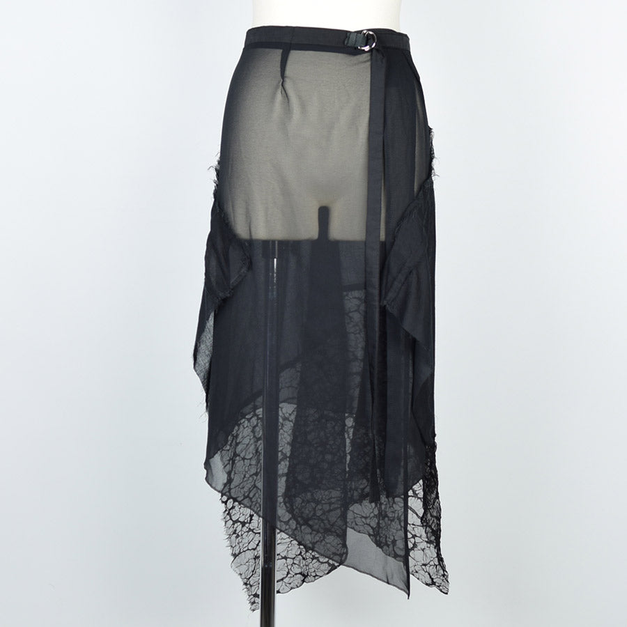 Gothic Damage Wrap Skirt