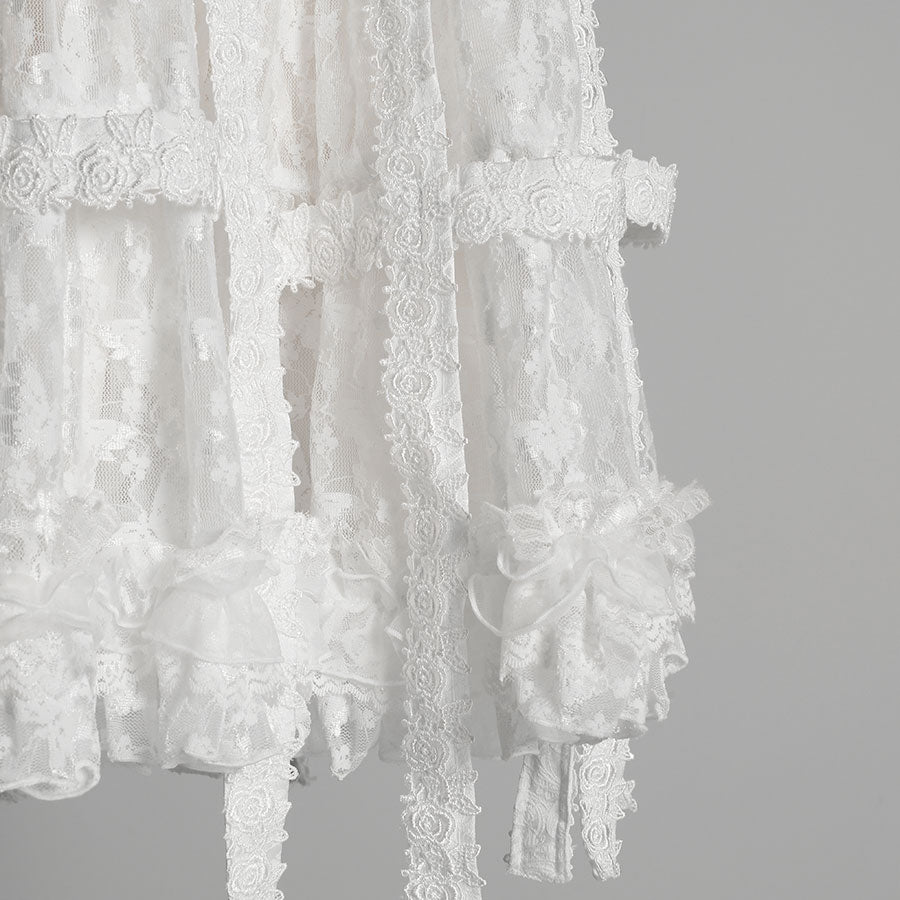 White Rose Bird Cage Dress (2sizes)