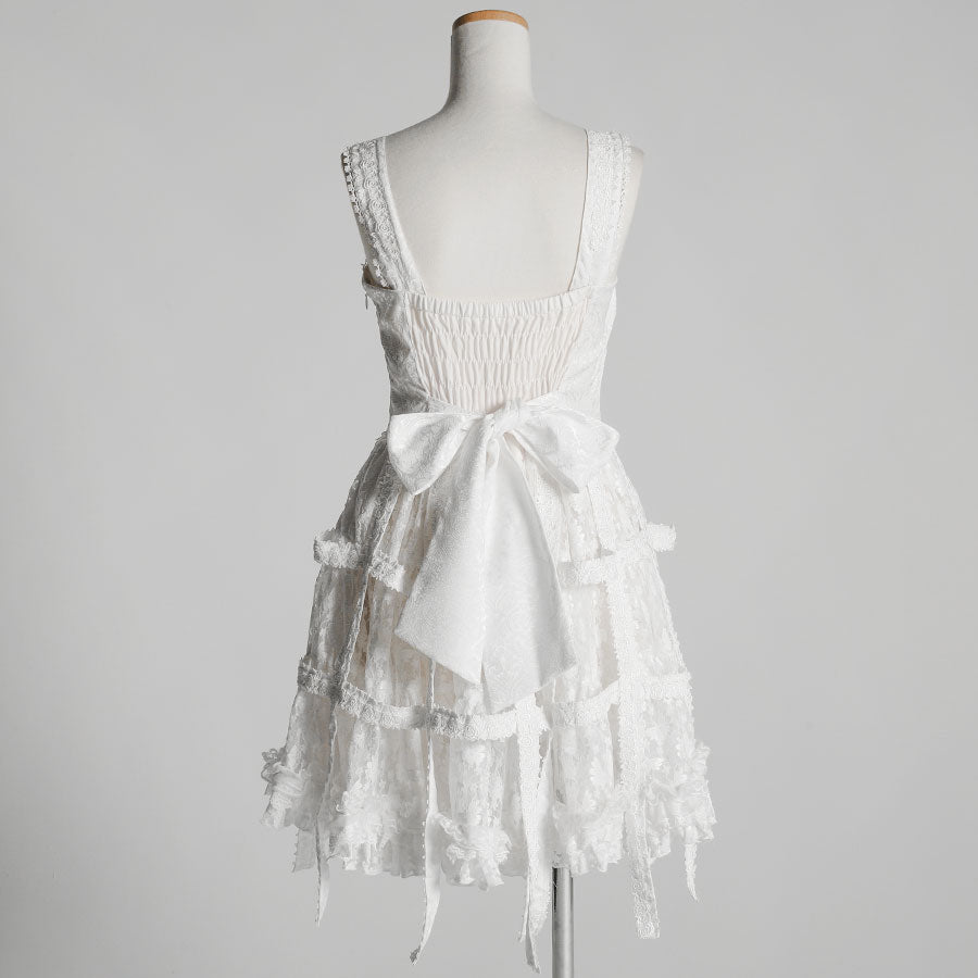 White Rose Bird Cage Dress (2sizes)