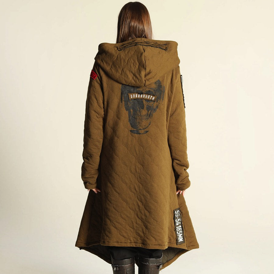 Asymmetric Military Long Hoodie