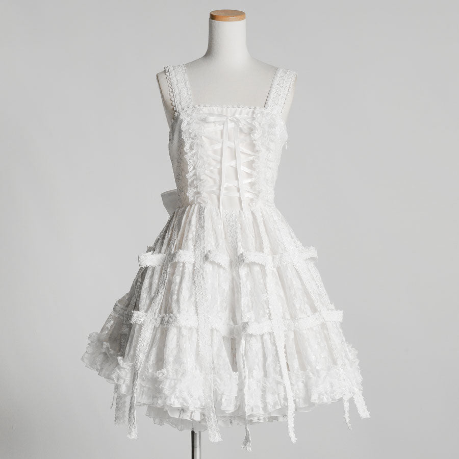White Rose Bird Cage Dress (2sizes)