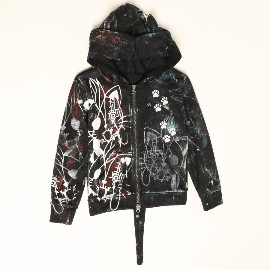 HANGRY & ANGRY CRASH PAINT HOODIE (2 sizes)
