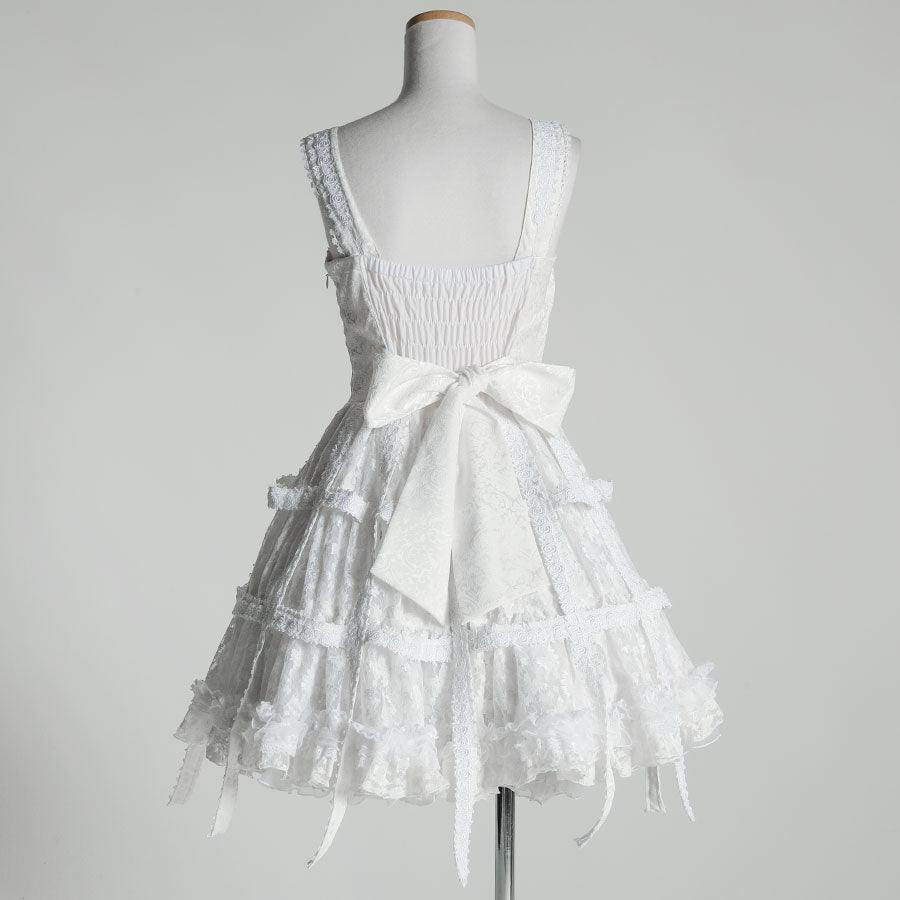 White Rose Bird Cage Dress (2sizes)
