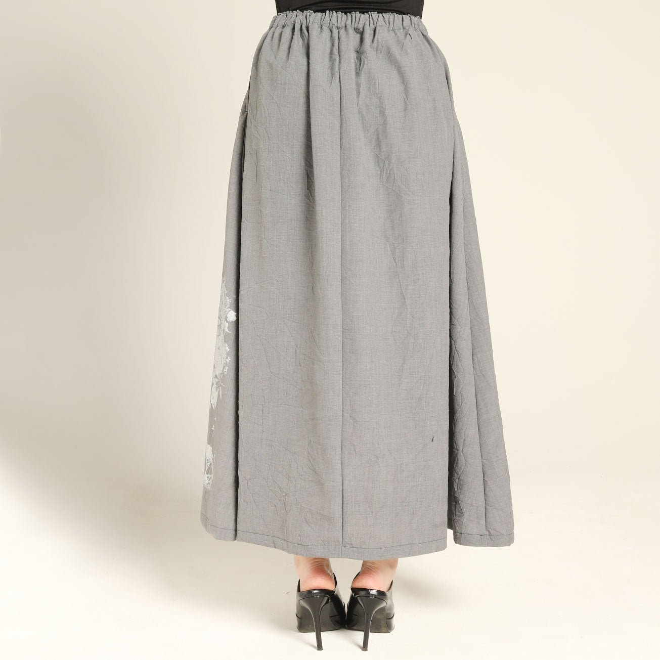Wrinkle Material Skirt