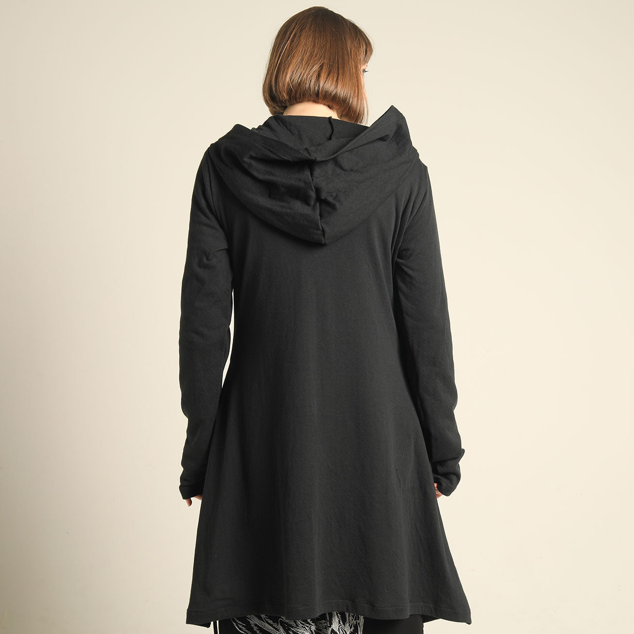 Angel Wing Asymmetric Long Hoodie