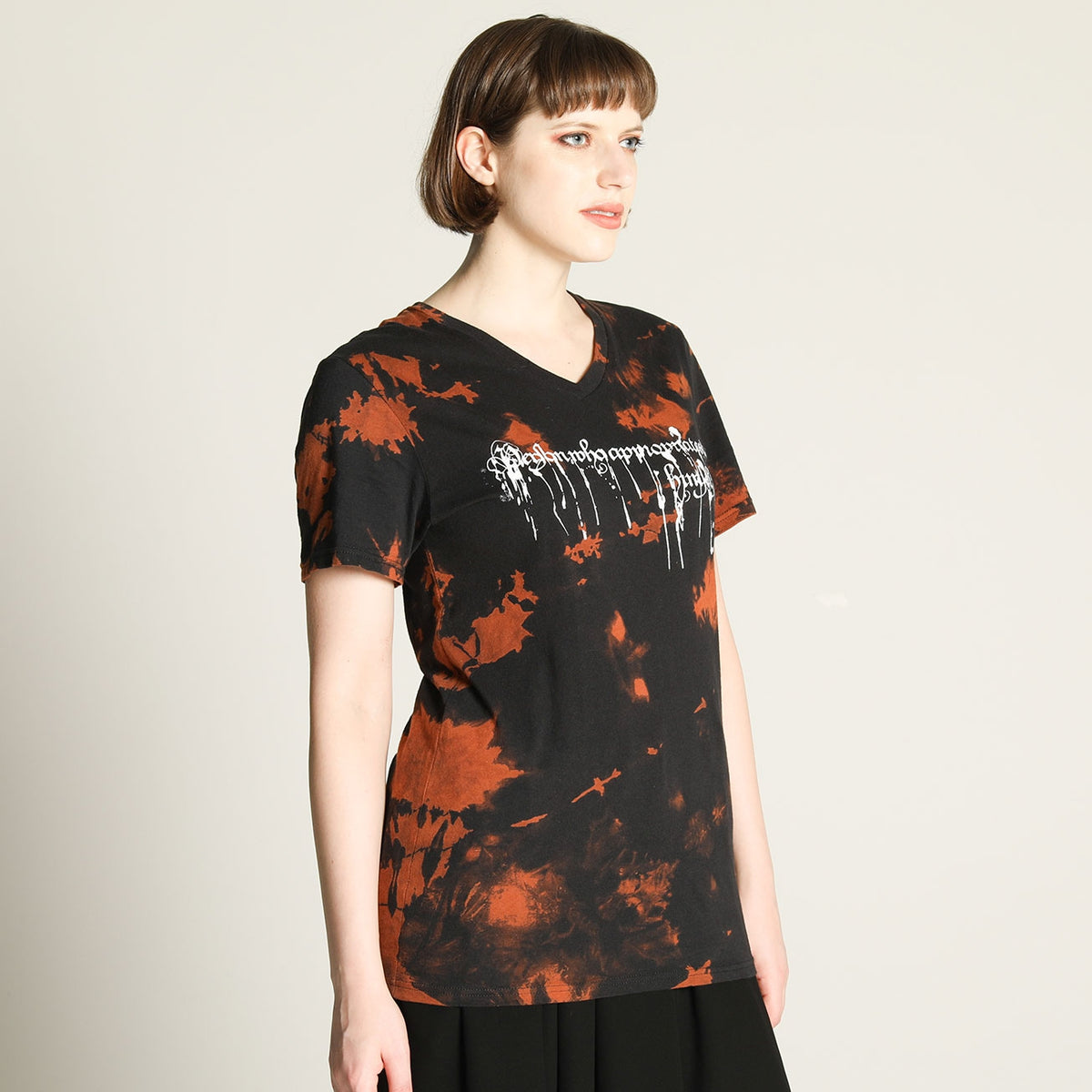 漂白v-neck t-sh