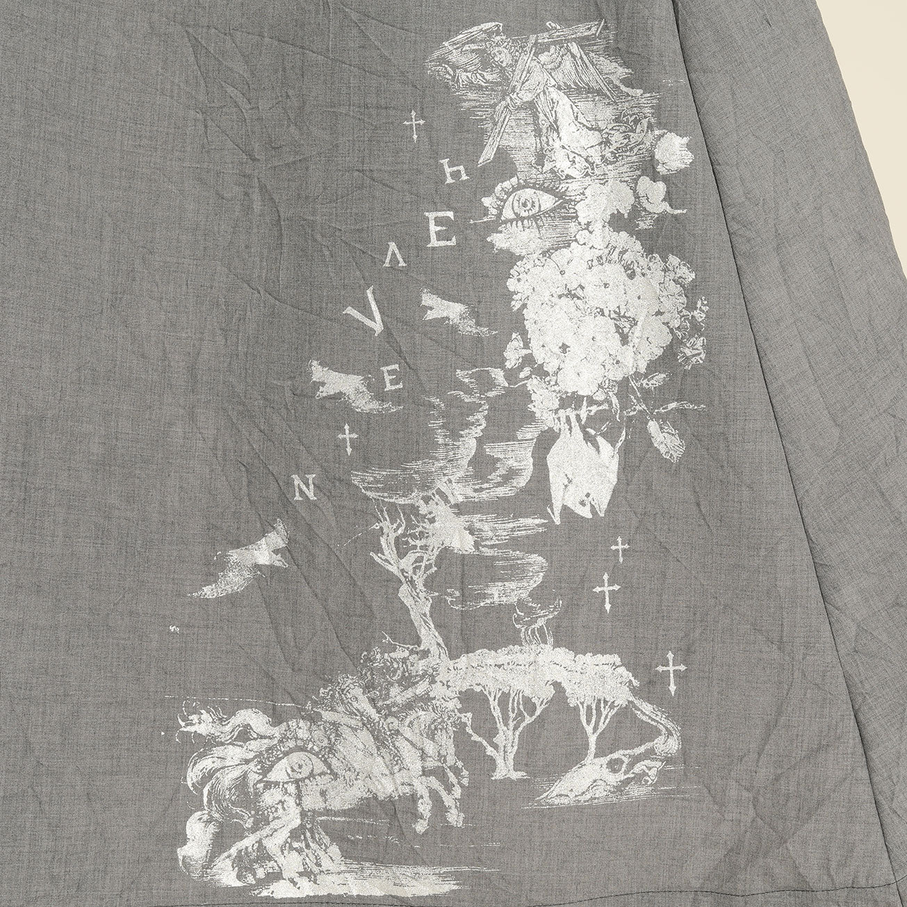 Wrinkle Material Skirt