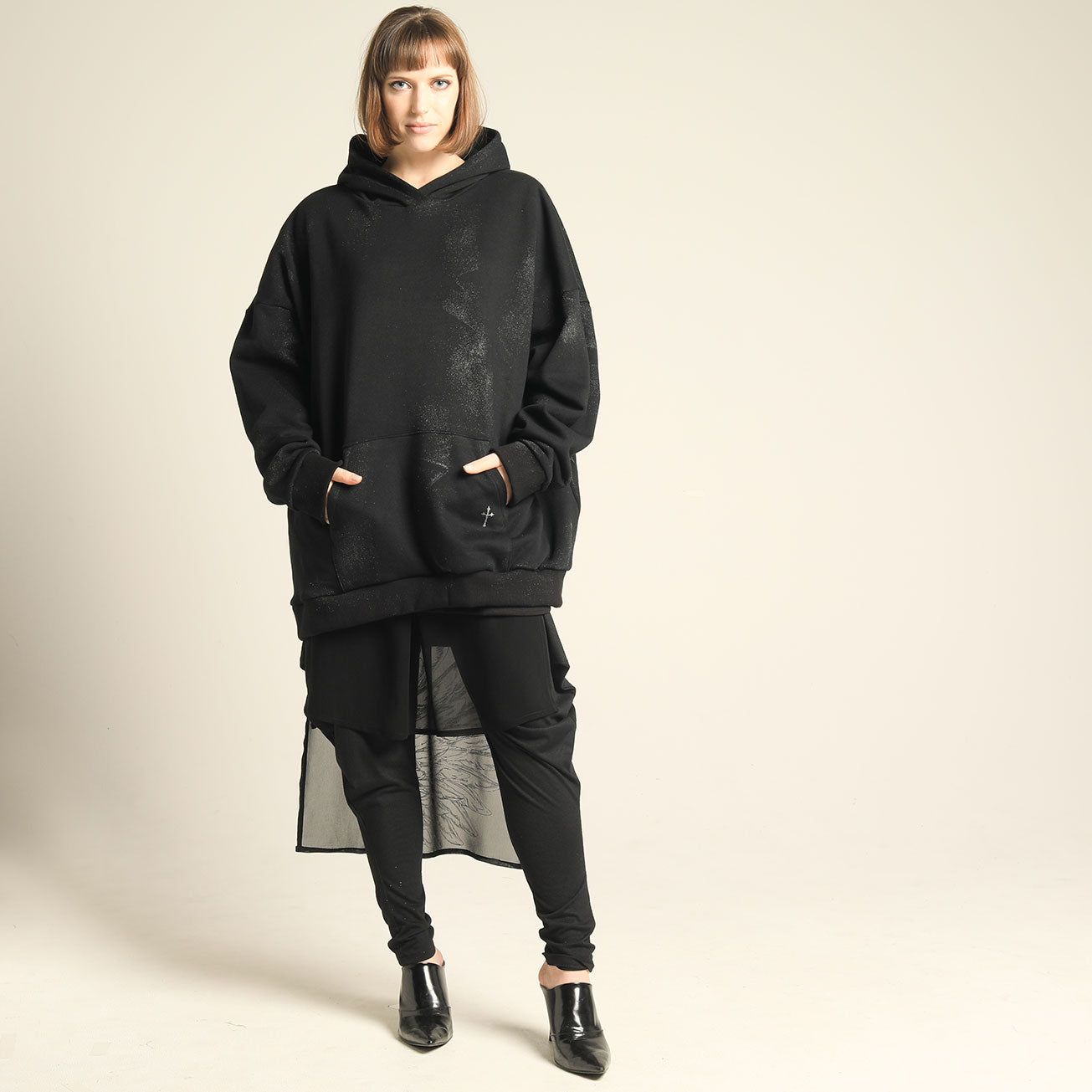 一翼天使连帽衫