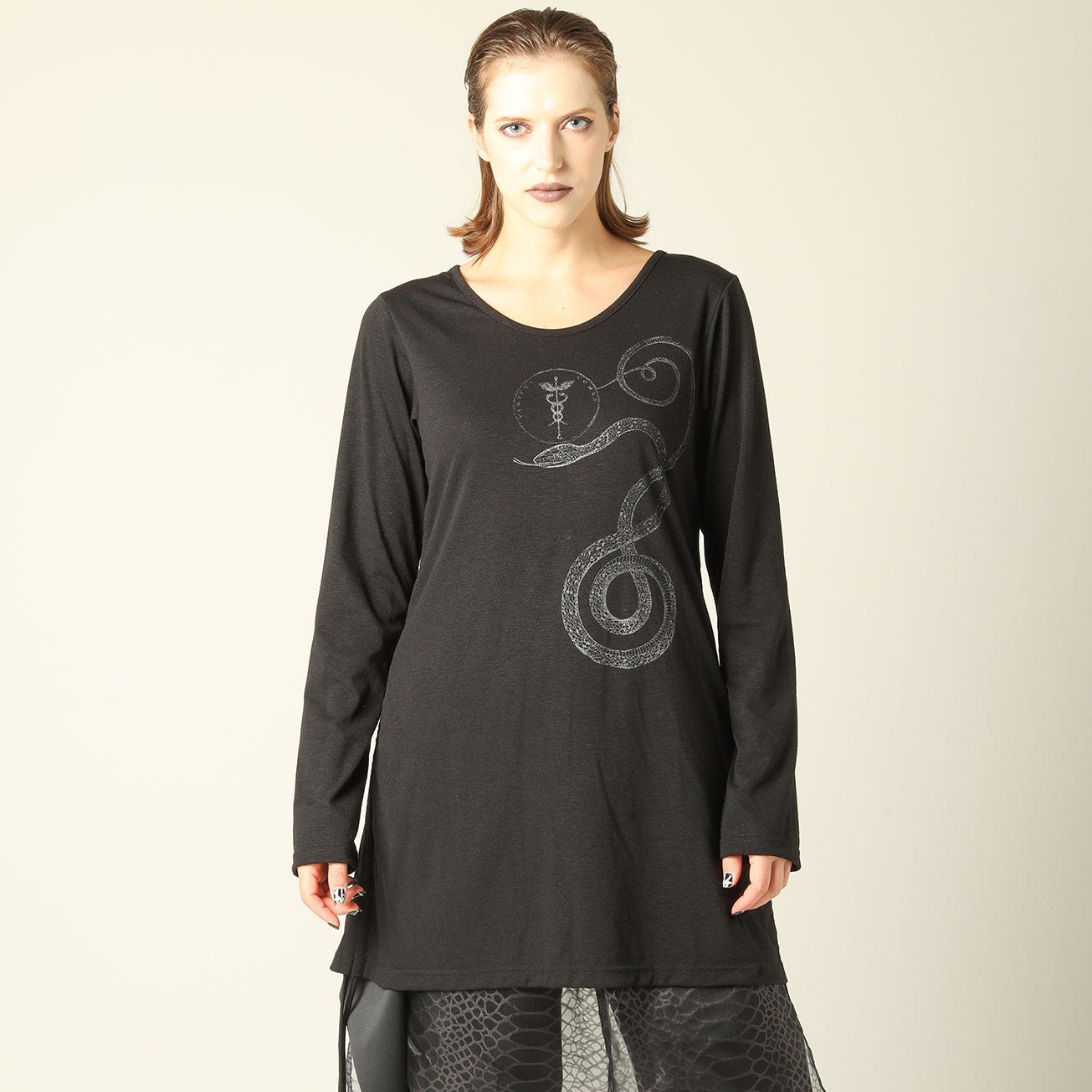 Devil's Wing Side Gather T-SH